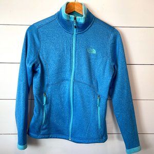 North Face Blue Zip Up Jacket Medium